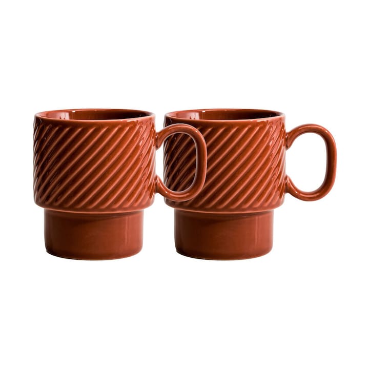 Coffee & More koffiemok 2-pack - Terracotta - Sagaform