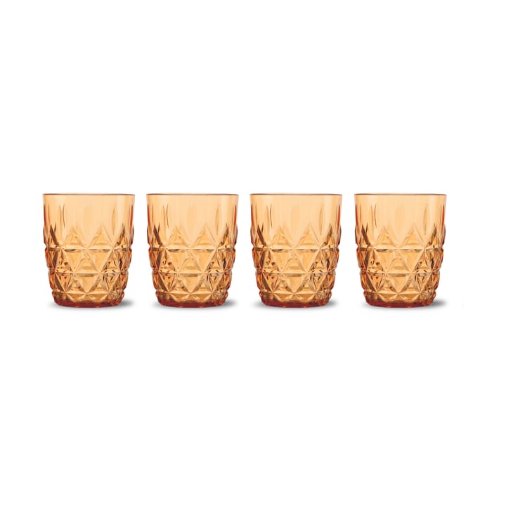 Picknick Juni waterglas 28 cl 4-pack - Amber - Sagaform