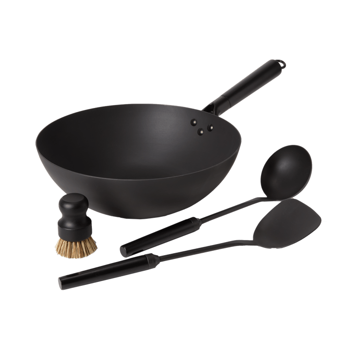 Satake wok set koolstofstaal - 57 cm - Satake