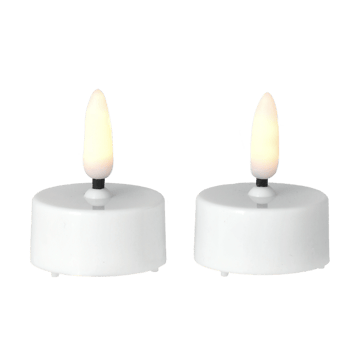 Bright waxinelichtjes led Ø3,8 cm 2-pack - White - Scandi Essentials