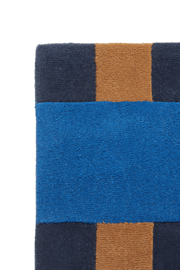 Aisles wollen vloerkleed - Blauw, 170x240 cm - Scandi Living