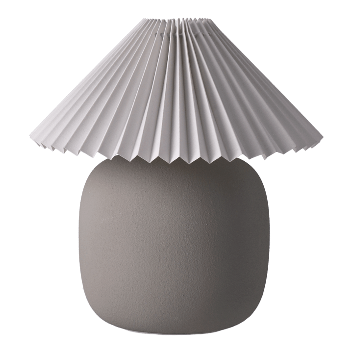 Boulder tafellamp 29 cm grey-pleated white - undefined - Scandi Living