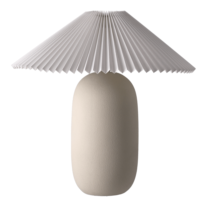 Boulder tafellamp 48 cm beige-pleated white - undefined - Scandi Living