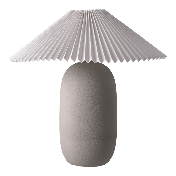 Boulder tafellamp 48 cm grey-pleated white - undefined - Scandi Living