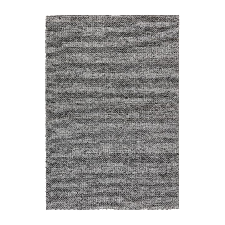 Braided wollen vloerkleed donkergrijs - 170x240 cm - Scandi Living