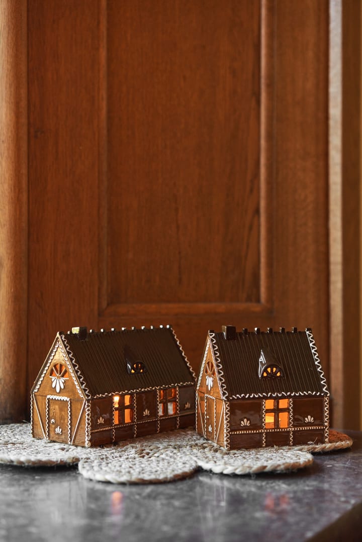 Ginger bread lichthuisje, 12 cm Scandi Living