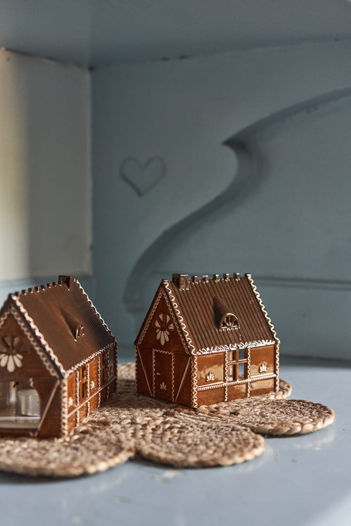 Ginger bread lichthuisje, 12 cm Scandi Living