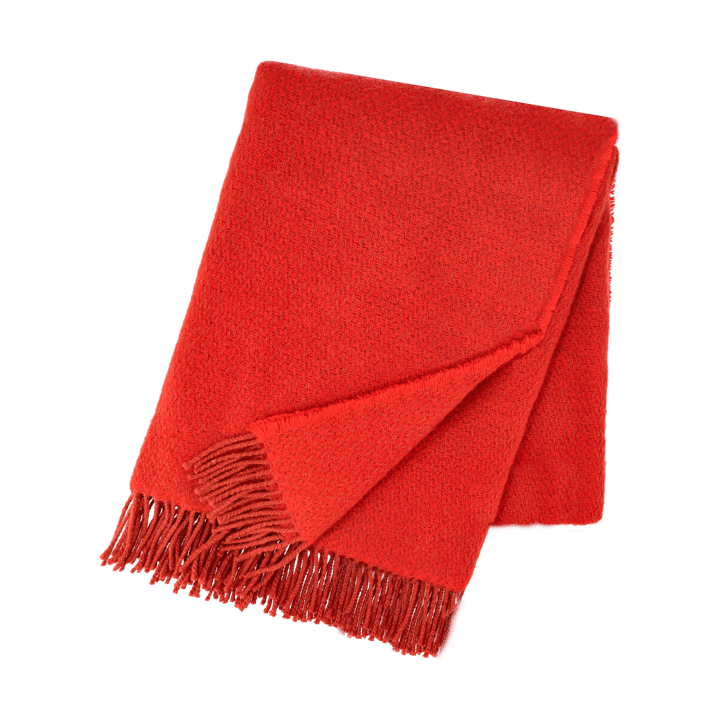 Sandstone wollen plaid 130x180 cm - Rood - Scandi Living