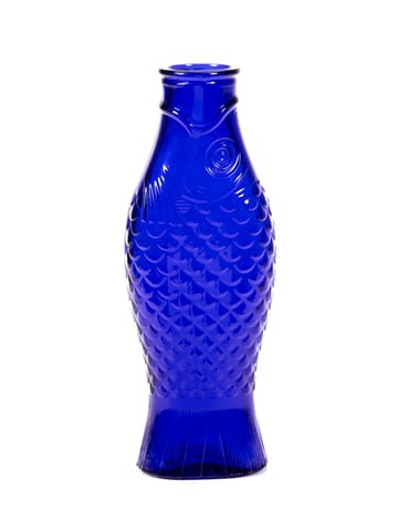 Fish & Fish glazen fles 85 cl - Cobalt blue - Serax