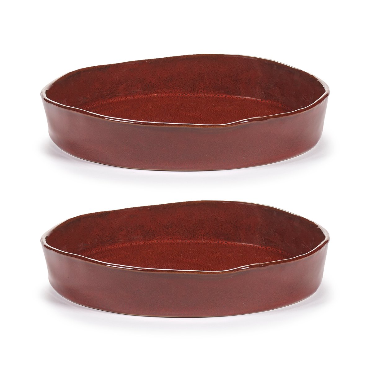 Serax La Mère diep bord M Ø23 cm 2-pack Venetian red