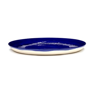 Ottolenghi Feast bord M Ø22,5 cm 2-pack - Dark blue stripes-white - Serax