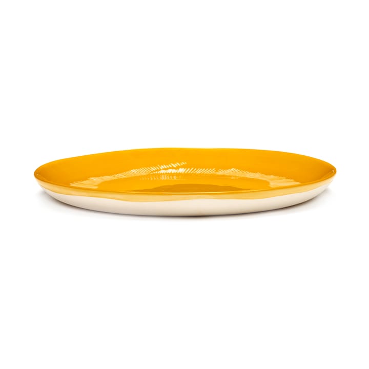 Ottolenghi Feast bord M Ø22,5 cm 2-pack - Yellow stripes-white - Serax