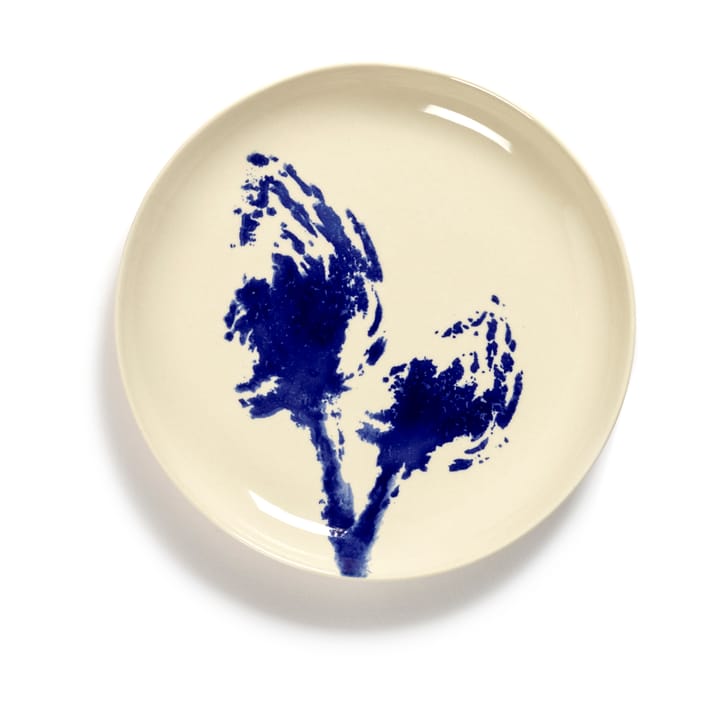 Ottolenghi Feast bord S Ø19 cm 2-pack - White-artichoke blue - Serax