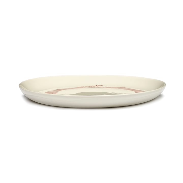 Ottolenghi Feast bord S Ø19 cm 2-pack - White stripes-red - Serax