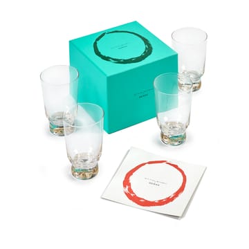 Ottolenghi Feast drinkglazen 33 cl 4-pack - Stripes gold - Serax