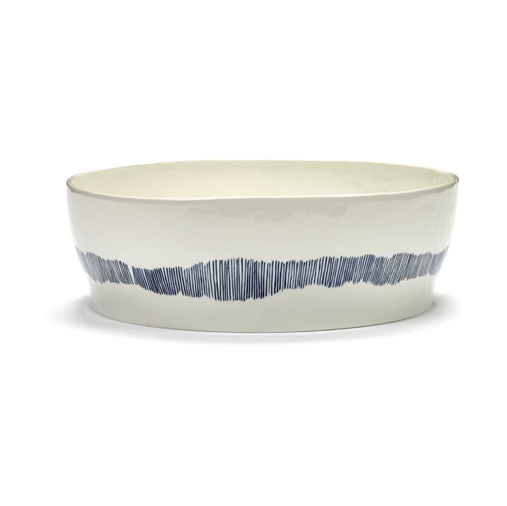 Ottolenghi Feast saladeschaal Ø27,5 cm - White stripes-blue - Serax