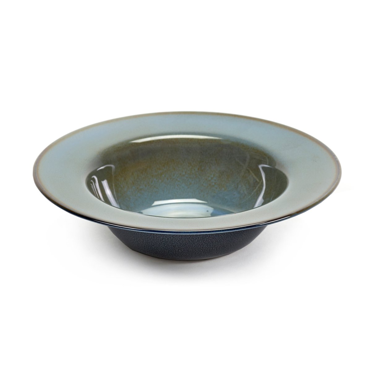 Serax Terres de Rêves diep bord 21,3 cm Blue grey-dark blue