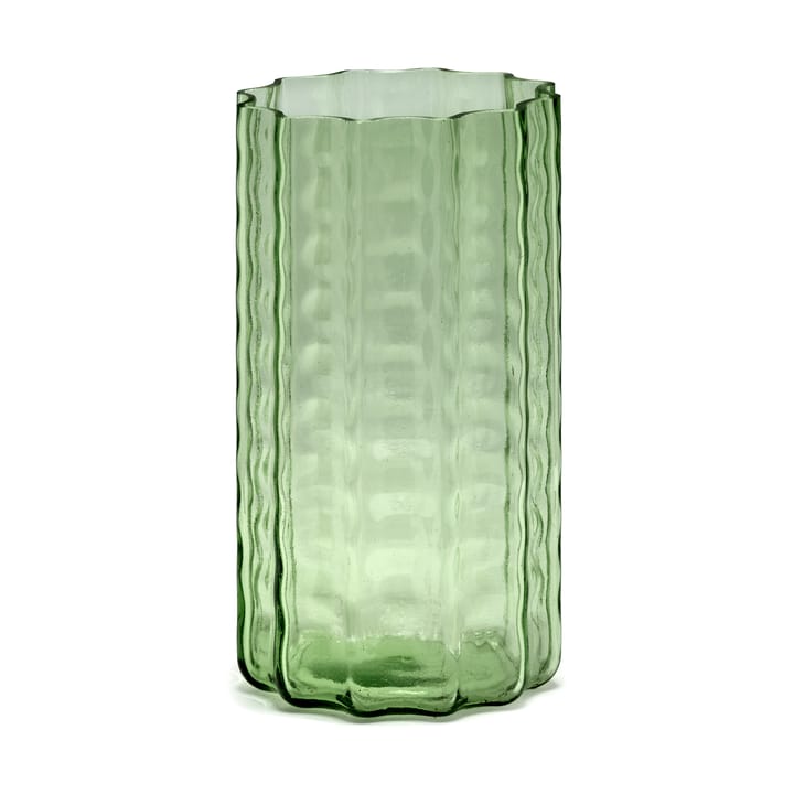 Waves 01 vaas 21 cm - Green-clear - Serax