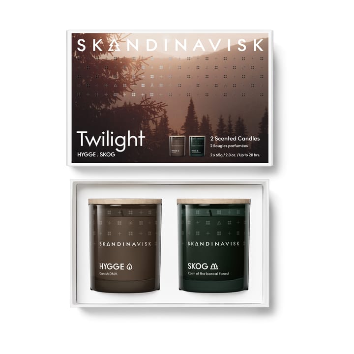 Twilight geurkaars giftset 2-delig - 65 g - Skandinavisk