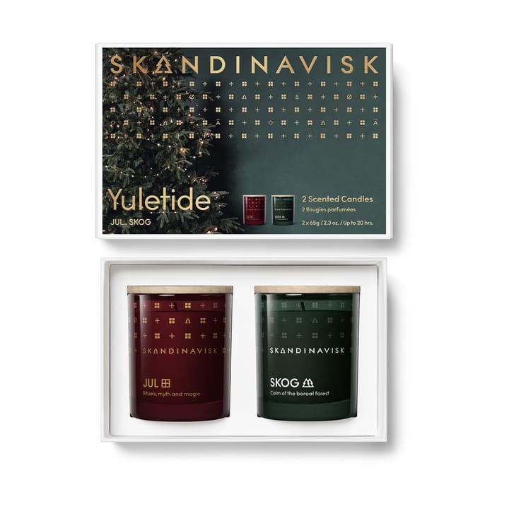 Yuletide geurkaars giftset 2-delig - 65 g - Skandinavisk