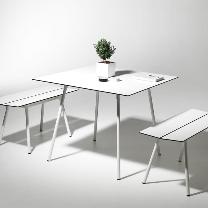 Ella eettafel rechthoekig, wit, 180x90 cm SMD Design