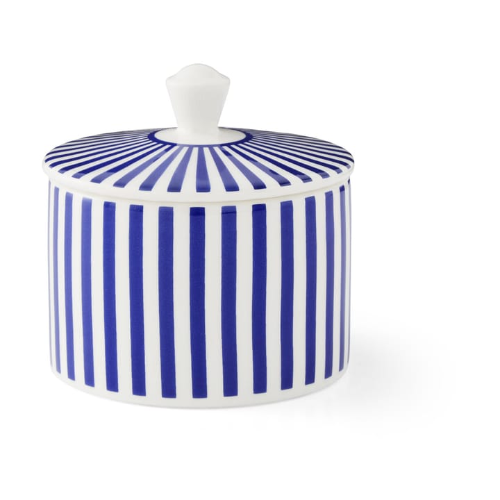 Steccato suikerpot met deksel 29 cl - Blauw-wit - Spode