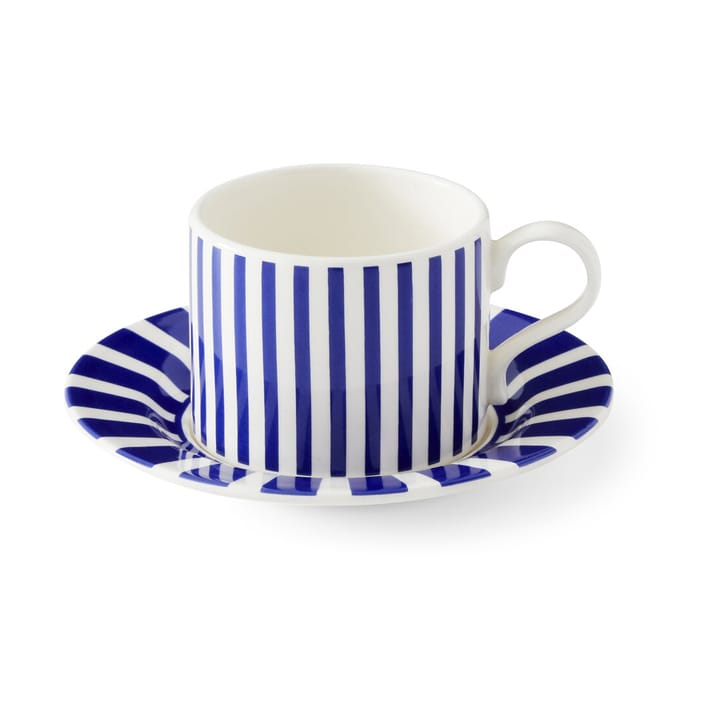 Steccato theemok 29 cl met schotel Ø15,5 cm - Blauw-wit - Spode