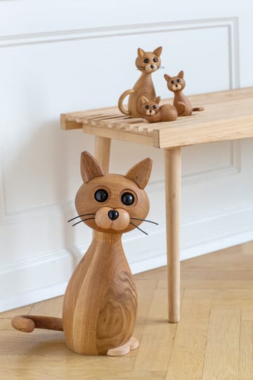 Lucky kat decoratie 42 cm - Eik-Esdoorn - Spring Copenhagen