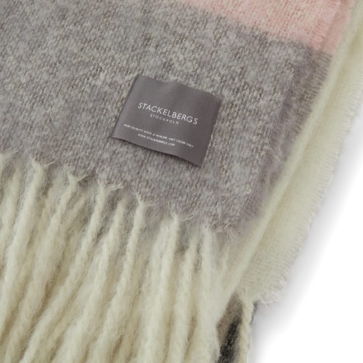 Mohair plaid - Stripe Brown, Black & Rose - Stackelbergs