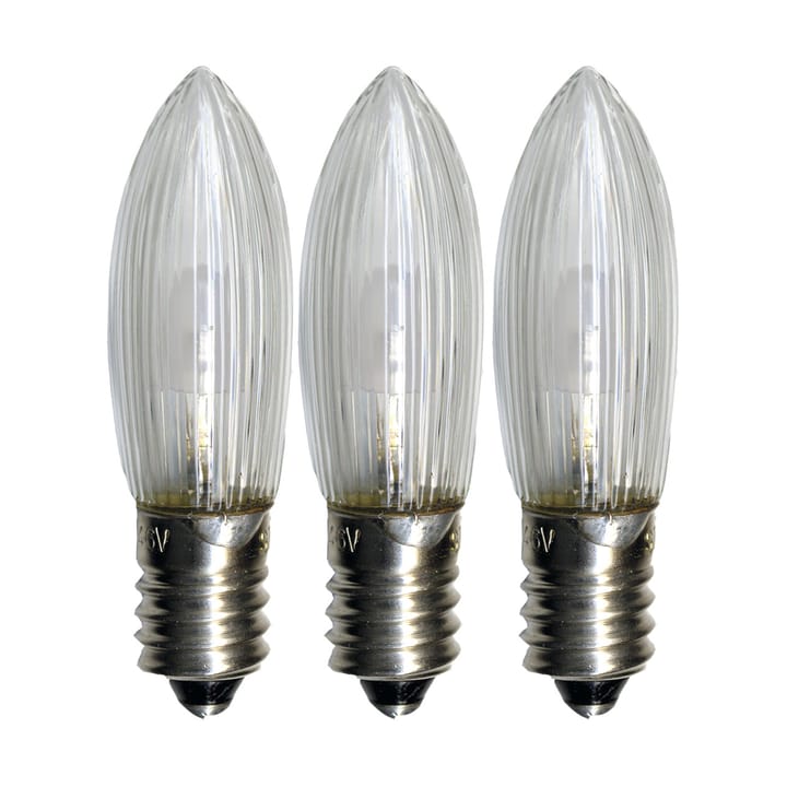 Reservelamp E10 universele led buitenshuis 3-pack - 0,2W 2100K niet dimbaar - Star Trading