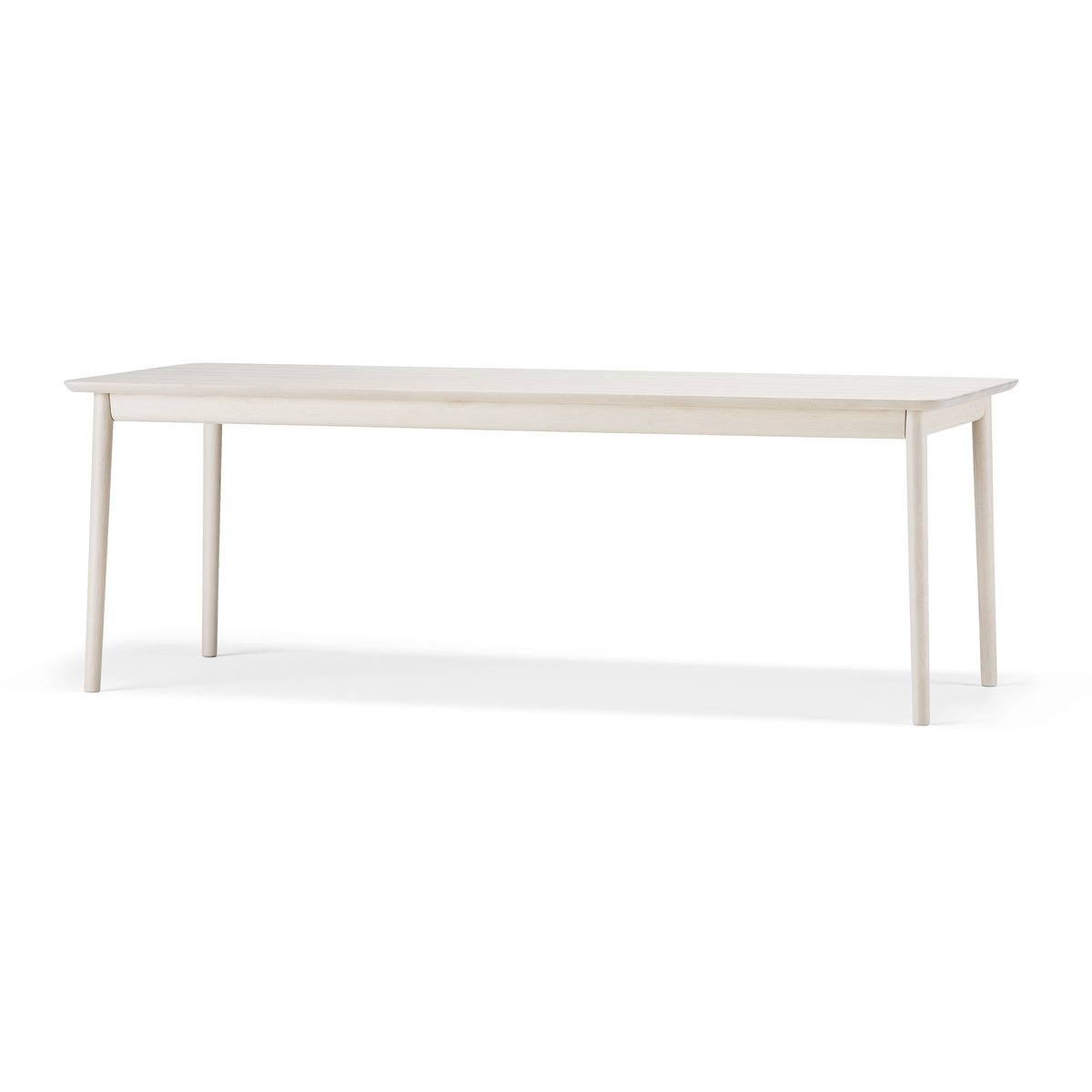 Stolab Prima Vista tafel Berkenhout witte olie 120x90 cm witte olie + 1 inlegblad