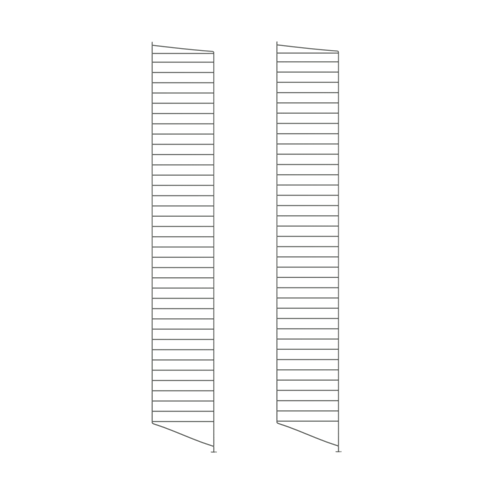 String vloerpaneel - Mörkgrå, 200x30 cm, 2-pack - String