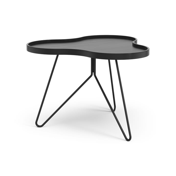 Flower mono tafel 62 x 66cm, H45 cm Es zwart glanzend Swedese