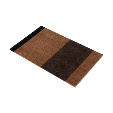 Stripes by tica, horizontaal, deurmat - Cognac-dark brown-black, 40x60 cm - tica copenhagen