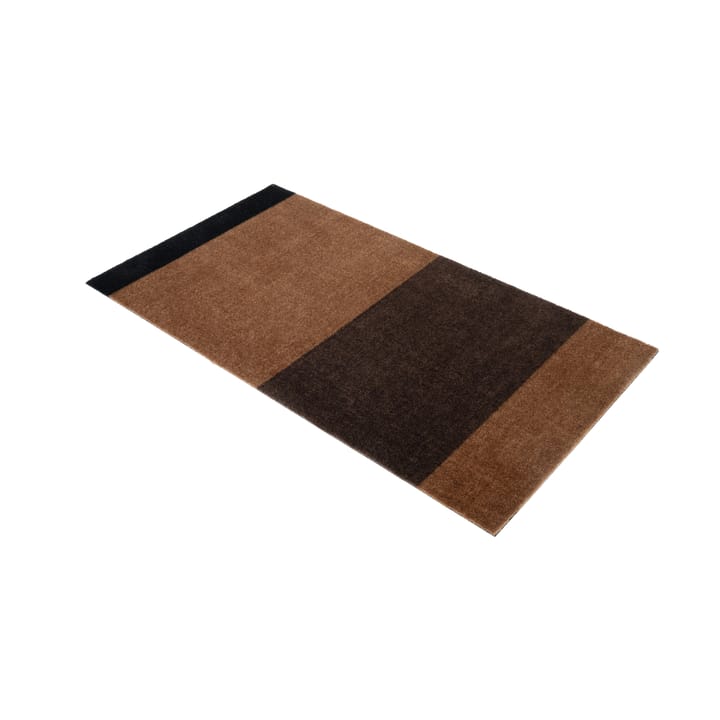 Stripes by tica, horizontaal, gangmat, Cognac-dark brown-black, 67x120 cm tica copenhagen