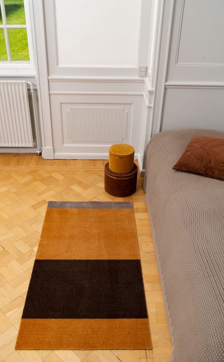 Stripes by tica, horizontaal, gangmat, Dijon-brown-sand, 67x120 cm tica copenhagen