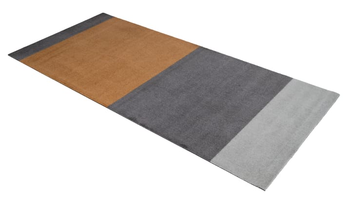 Stripes by tica, horizontaal, gangmat - grey-grey-dijon, 90x200 cm - tica copenhagen