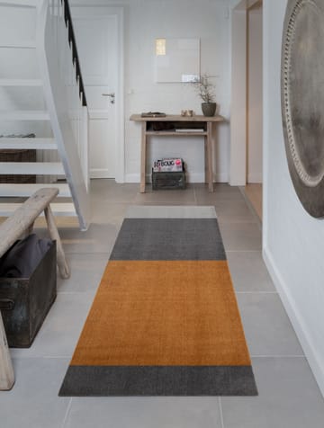 Stripes by tica, horizontaal, gangmat - grey-grey-dijon, 90x200 cm - tica copenhagen