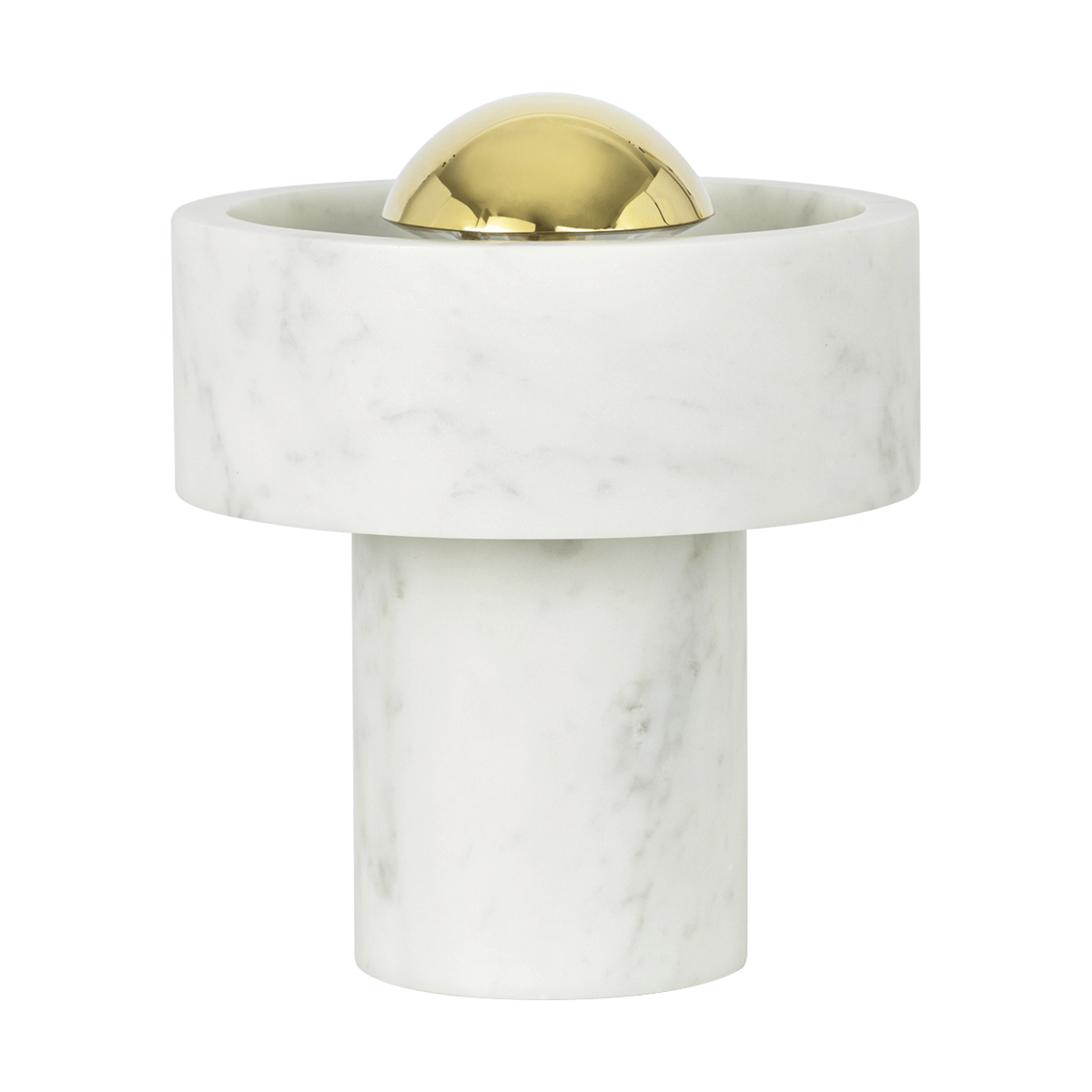 Tom Dixon Stone Portable LED tafellamp 28 cm Marble-gold