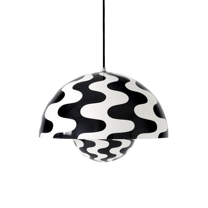 Flowerpot VP7 hanglamp - Black-white pattern - &Tradition