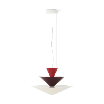 Gio LN14 hanglamp Ø60 cm - Vermilion red-d. burgundy-ecru - &Tradition