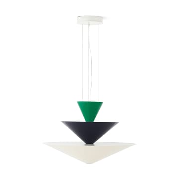 Gio LN15 hanglamp Ø92 cm - Signal green-deep blue-ecru - &Tradition