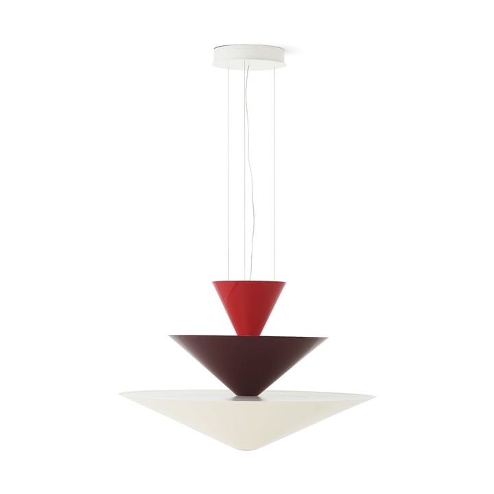 Gio LN15 hanglamp Ø92 cm - Vermilion red-d. burgundy-ecru - &Tradition