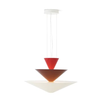 Gio LN15 hanglamp Ø92 cm - Vermilion red-d. burgundy-ecru - &Tradition