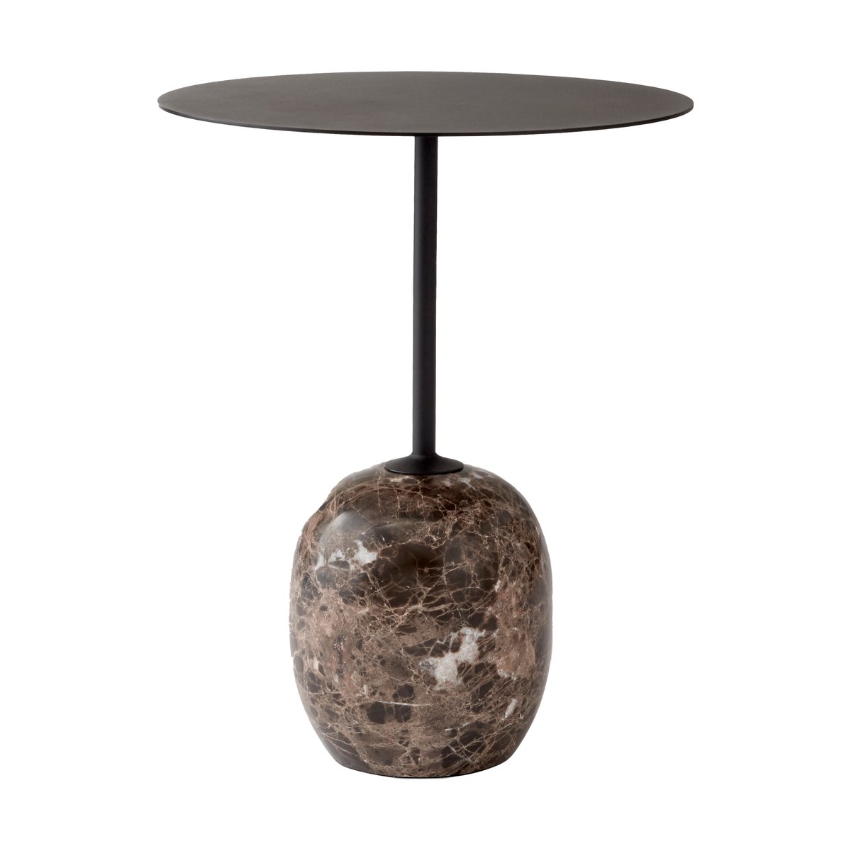 &Tradition Lato tafel LN8 Warm black-Emparador marble