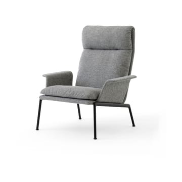 Muno LN17 High back loungefauteuil - Warm black-Hallingdal 0126 - &Tradition