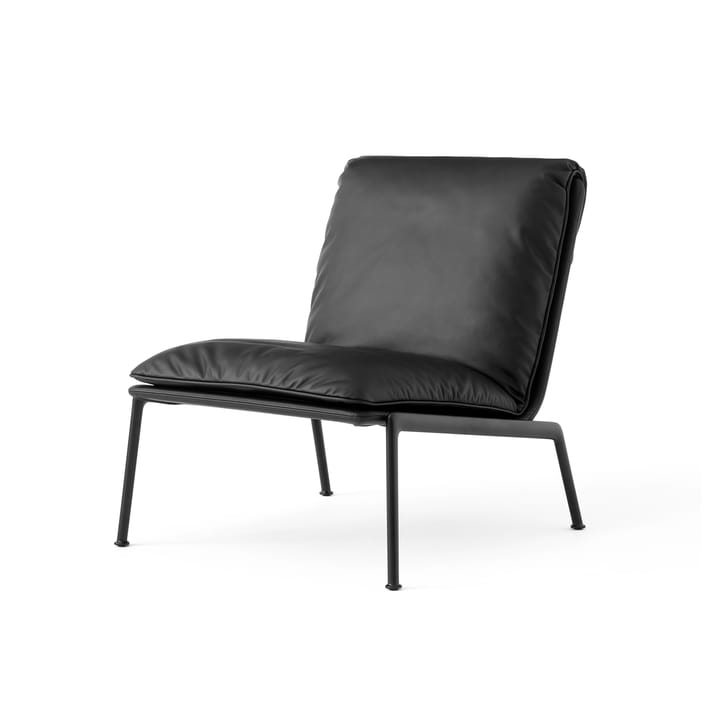 Muno LN18 loungefauteuil - Warm black-Noble leather Black - &Tradition