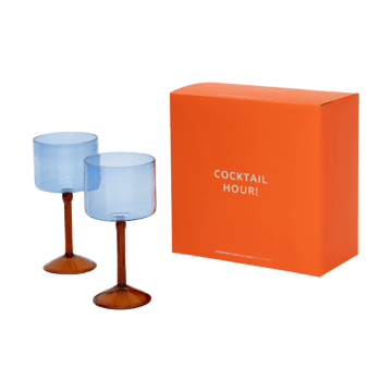 Urban Nature Culture geschenkset gin-tonicglazen 2-pack - Blue - URBAN NATURE CULTURE