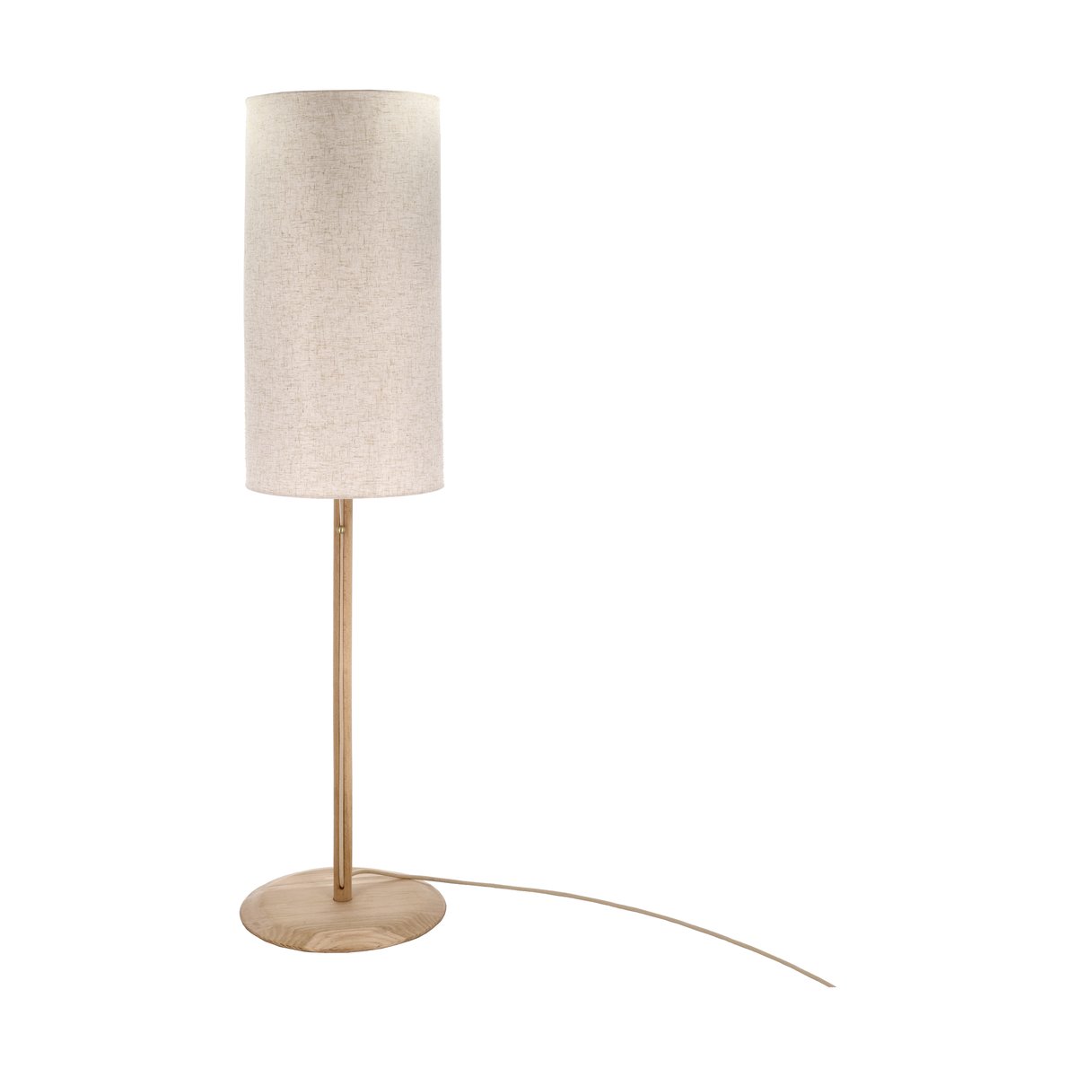 Villa Collection Barv vloerlamp 143,5xØ38 cm Onbehandeld massief eikenhout