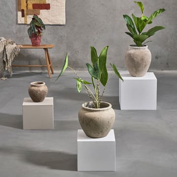 Loev bloempot - Grijs, groot Ø30.5 cm - Villa Collection